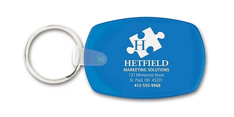 Oblong Key Tag Item#: 108914 Size: 2 1/4" x 1 9/16"