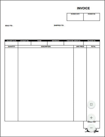 QuickOil Laser Invoice