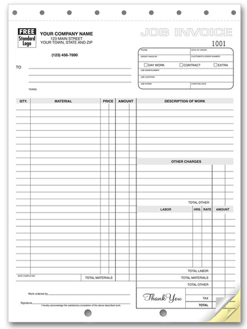 Job Invoice 6544