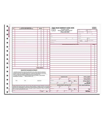 CT State Repair Order #6584C