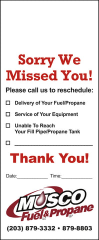 Fuel Door Hanger - Full Color - Template #15