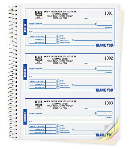 Receipt Book - 3 Parts