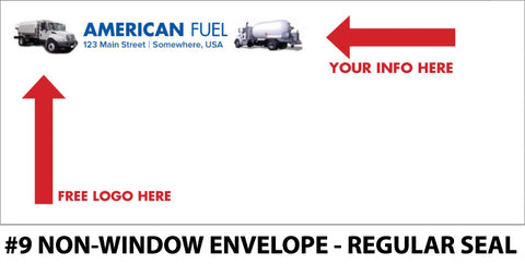 #9 Window Propane Envelope - Moisten Seal