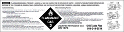 PROPANE WARNING STICKERS - 11.5" x 3"