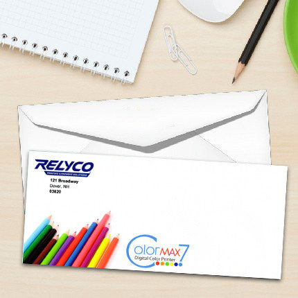 Full Color Envelopes- Brilliant White 80lb