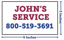 Heavy Duty Durable Stickers (2 Colors) - 5" x 3"