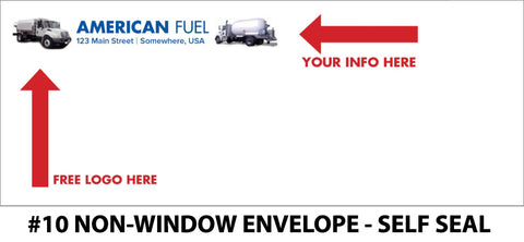 #10 Non-Window Propane Envelope - Self Seal