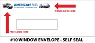 #10 Window Propane Envelope - Self Seal