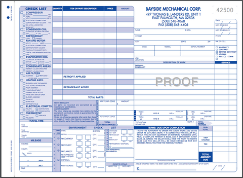 HVAC Custom Form- PLEASE CALL FOR PRICING