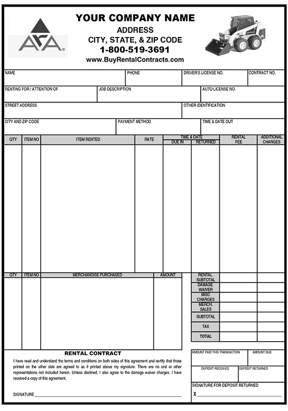 Laser Rental Contracts – American Business Forms &amp; Envelopes