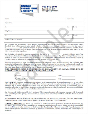 Pest Contract #5 - Termite