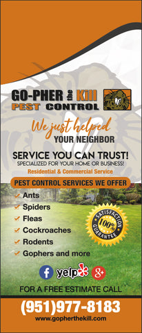 Pest Door Hanger - Full Color - Template #28 - Pest