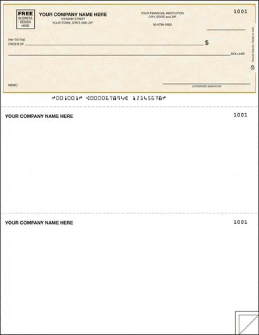 QuickBooks Laser Checks (with lines) DLT103