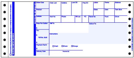 Terra Vista Solutions Fuel Ticket (QO-9) - Standard - SAME DAY SHIP