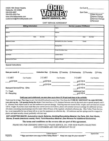 Refuse Service Agreements