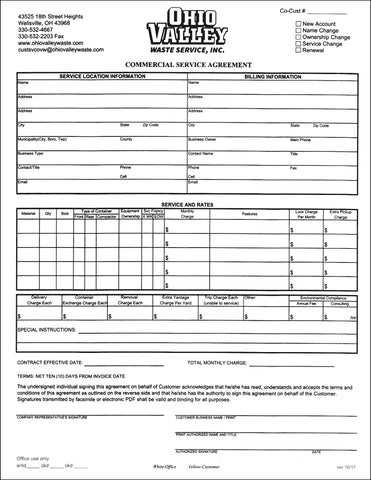Refuse Commercial Agreements