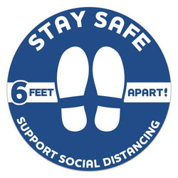 Stay Safe Floor Decals 593601