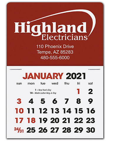 Calendar Stick up