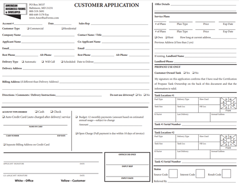 Credit Application (Template 02)