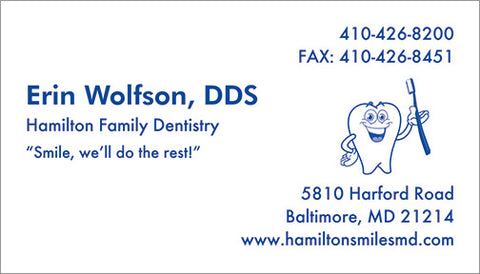 Dentist Business Cards