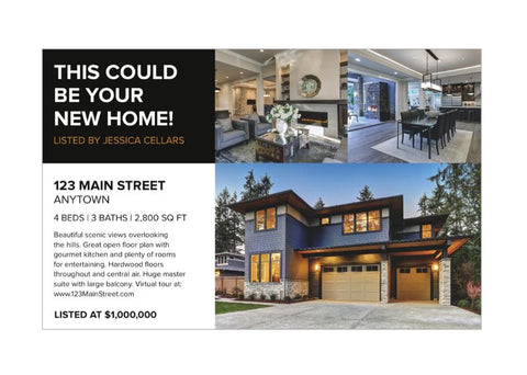 Just Listed Postcards - Template #07