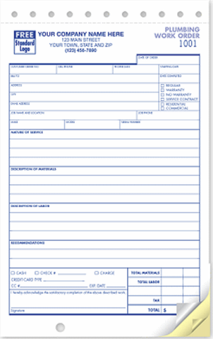 Plumbing Form 6548