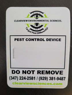 CUSTOM - Bait Station Placards - 4" x 6" (.15 inch Styrene)  FOR THE WALL NEXT TO THE BAIT STATION (Copy)