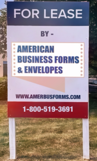DIBOND SIGN 4' x 6'  1 Sign with 2 posts with Installation