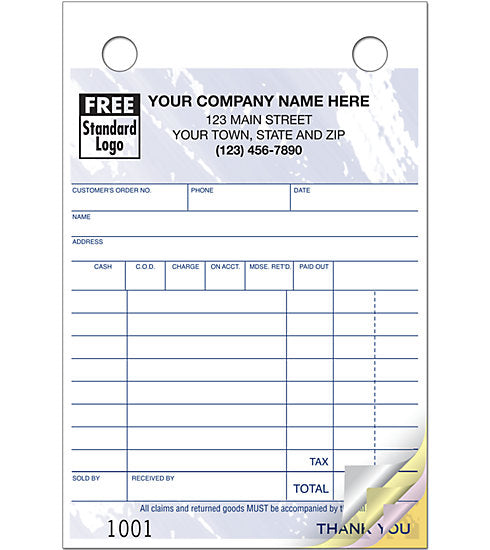 Sales Invoice 4 x 6 - Item 609T – American Business Forms & Envelopes