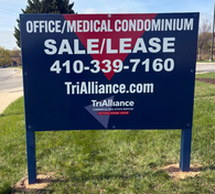 DIBOND Dual-Sided Sign - 6 X 4 with 2 posts Installed