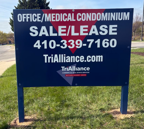 DIBOND Dual-Sided Sign - 6 X 4 with 2 posts Installed