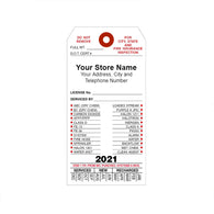 Fire Extinguisher Inspection Tag #02