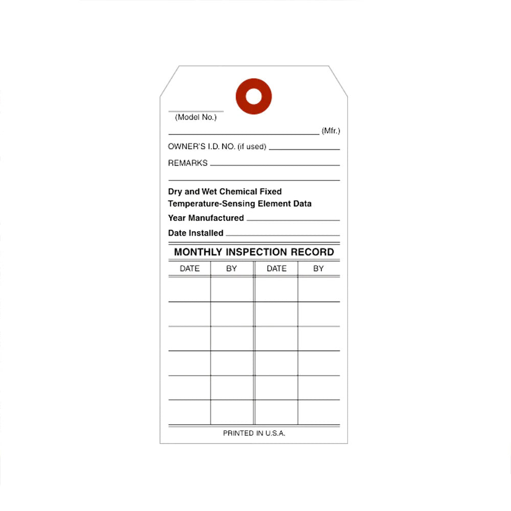 Fire Extinguisher Inspection Tag 02 American Business Forms & Envelopes