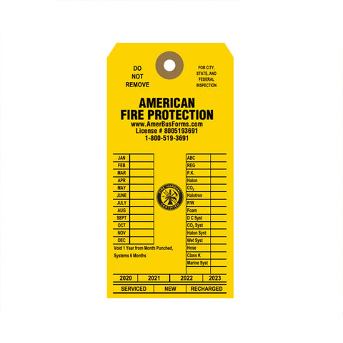 Fire Extinguisher Inspection Tag #03