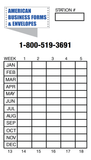 Punch Cards for Rodent Stations-  Sintra-Plastic Material 3.5 x 2 inch