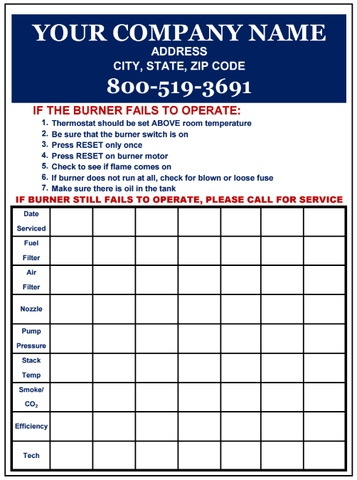 Plumbing Service Label #01 - 4