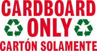Cardboard Only Labels - 8in x 12in (Red & Green)