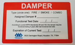 Damper Stickers- FULL COLOR - 6" x 4"  Heavy Duty Durable