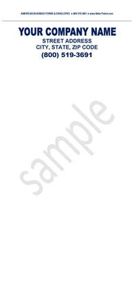 ELECTRONIC METER TICKET-LCR2 #ET-12 - CUSTOM PRINTED - 3-PARTS