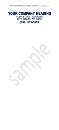 PROPANE ELECTRONIC METER TICKET - LCR2  (ET-9P)  CUSTOM PRINTED 2-PART