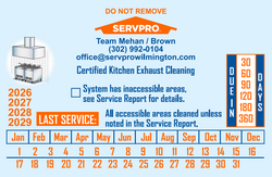 HOOD CLEANING Stickers (Full Color) - 5" x 3"