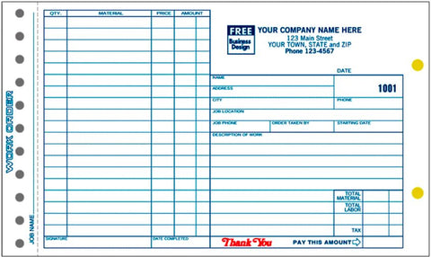 HVAC Work Order #213 – American Business Forms & Envelopes