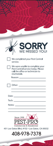 Pest Door Hanger - Full Color - Template  #42