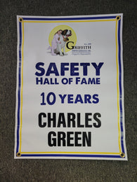 Safety Banners- Custom with your Logo and Info 18 X 24 INCHES