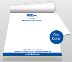 Notepads  5.5 x 8.5 - Printed with One Color - Free Shipping