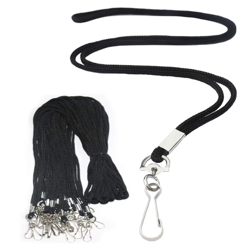 Lanyards Black Nylon 38 Inch Packs Of 24 American Business Forms Lanyards black nylon 38 inch packs of 24 american business forms