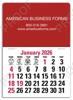 STICK UP CALENDAR 3in x 4in