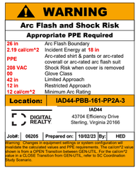 Electrical Labels - 3" x 5" (Full Color)