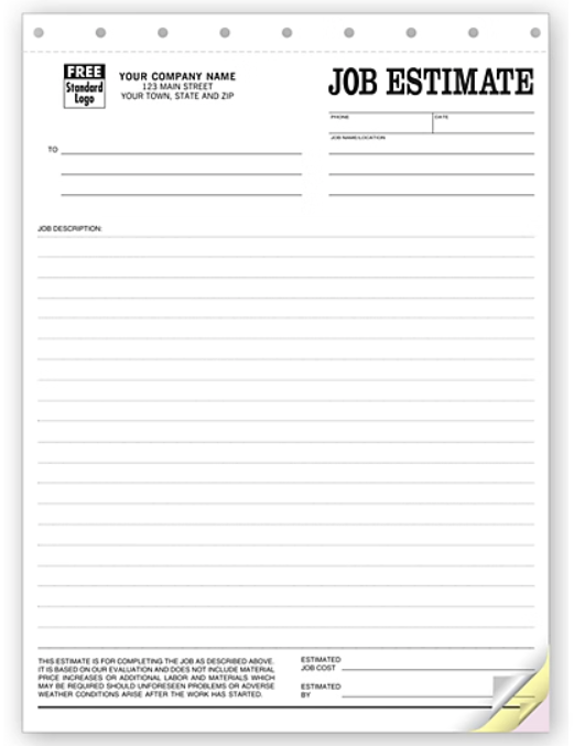 Job Estimate Form # 215 – American Business Forms & Envelopes