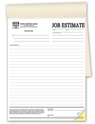 Job Estimate Form # 215B  in Books